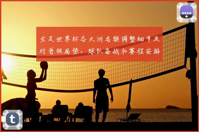 女足世界杯各大洲名额调整细节及对晋级局势、球队备战和赛程安排影响